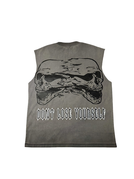 (Szn4) grey sleeveless insanity shirt