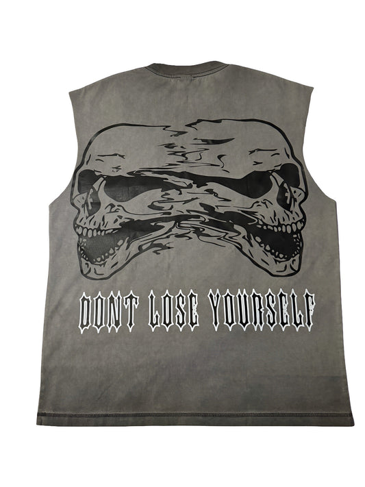 (Szn4) grey sleeveless insanity shirt