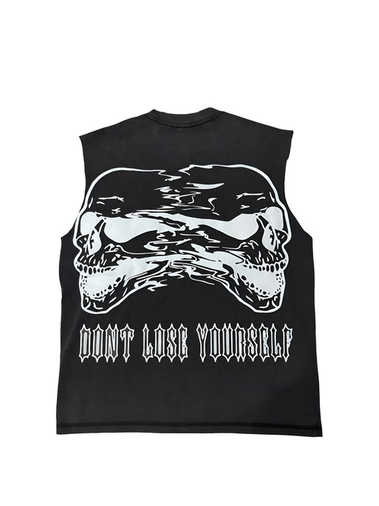 (Szn4) sleeveless black insanity shirt