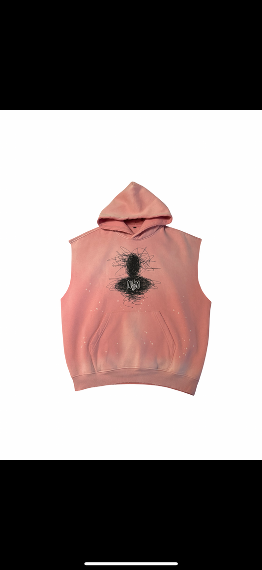 (Szn4) sleeveless pink insanity hoodie
