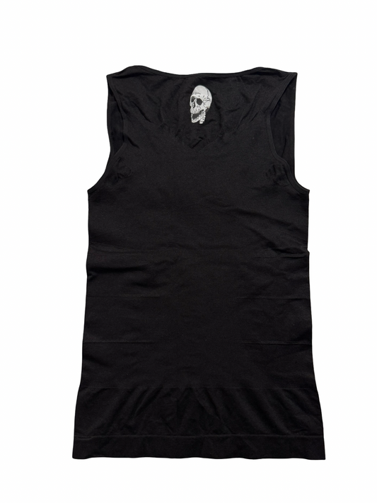 Black compression tank top