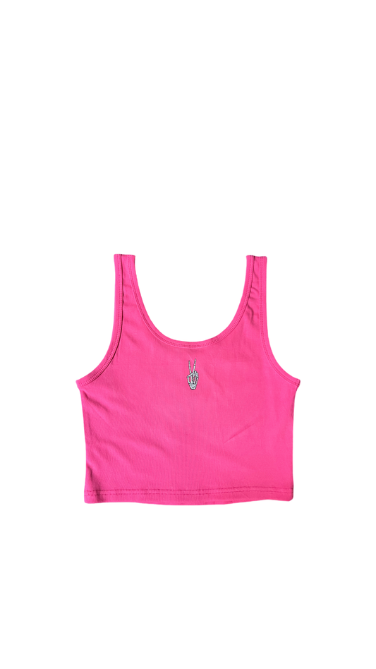 (Szn3) Hot pink crop tank top - NVM/Nevamind