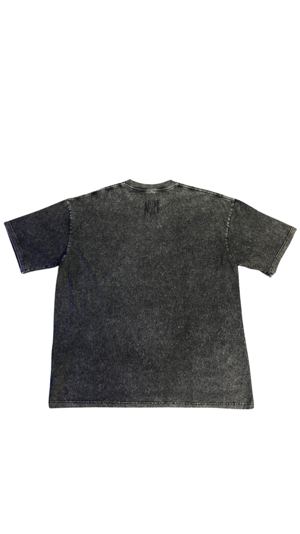 (Szn3) wash black graffiti shirt - NVM/Nevamind