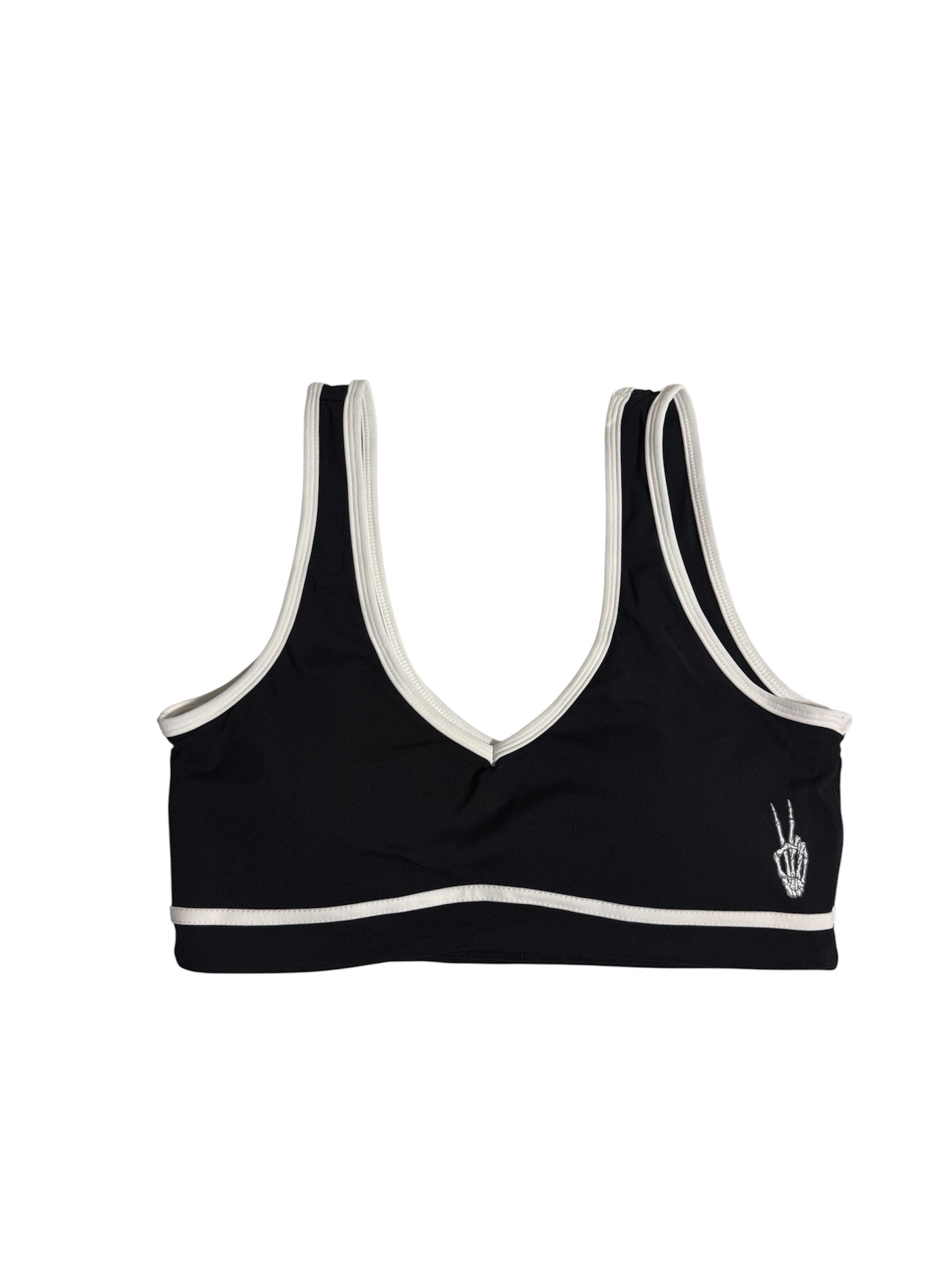 Black sport bra