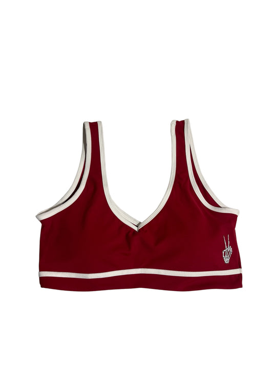 Red sport bra