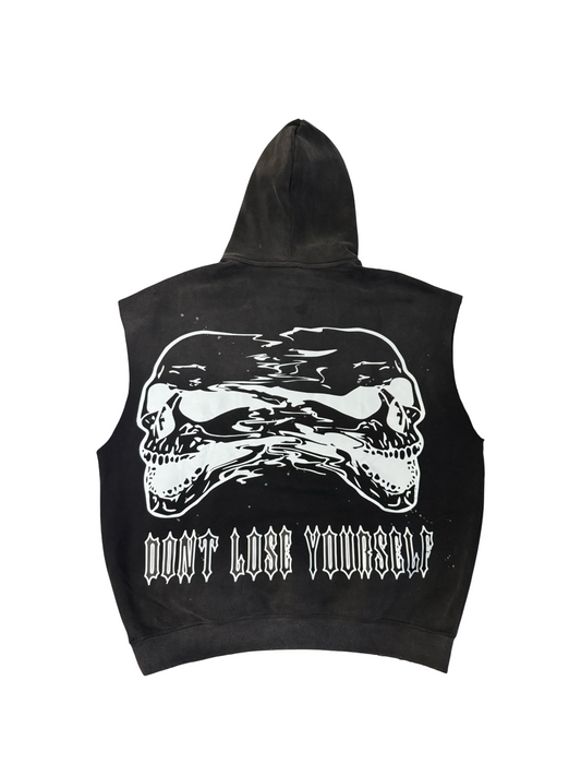 (Szn4) sleeveless black insanity hoodie