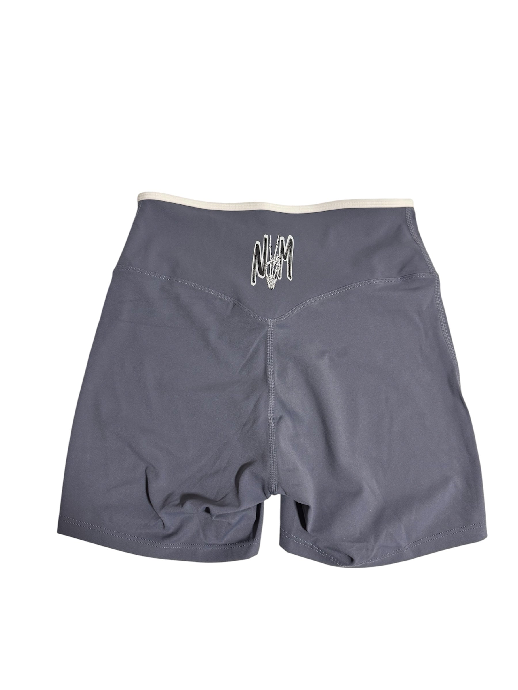 Dark grey cross waist shorts