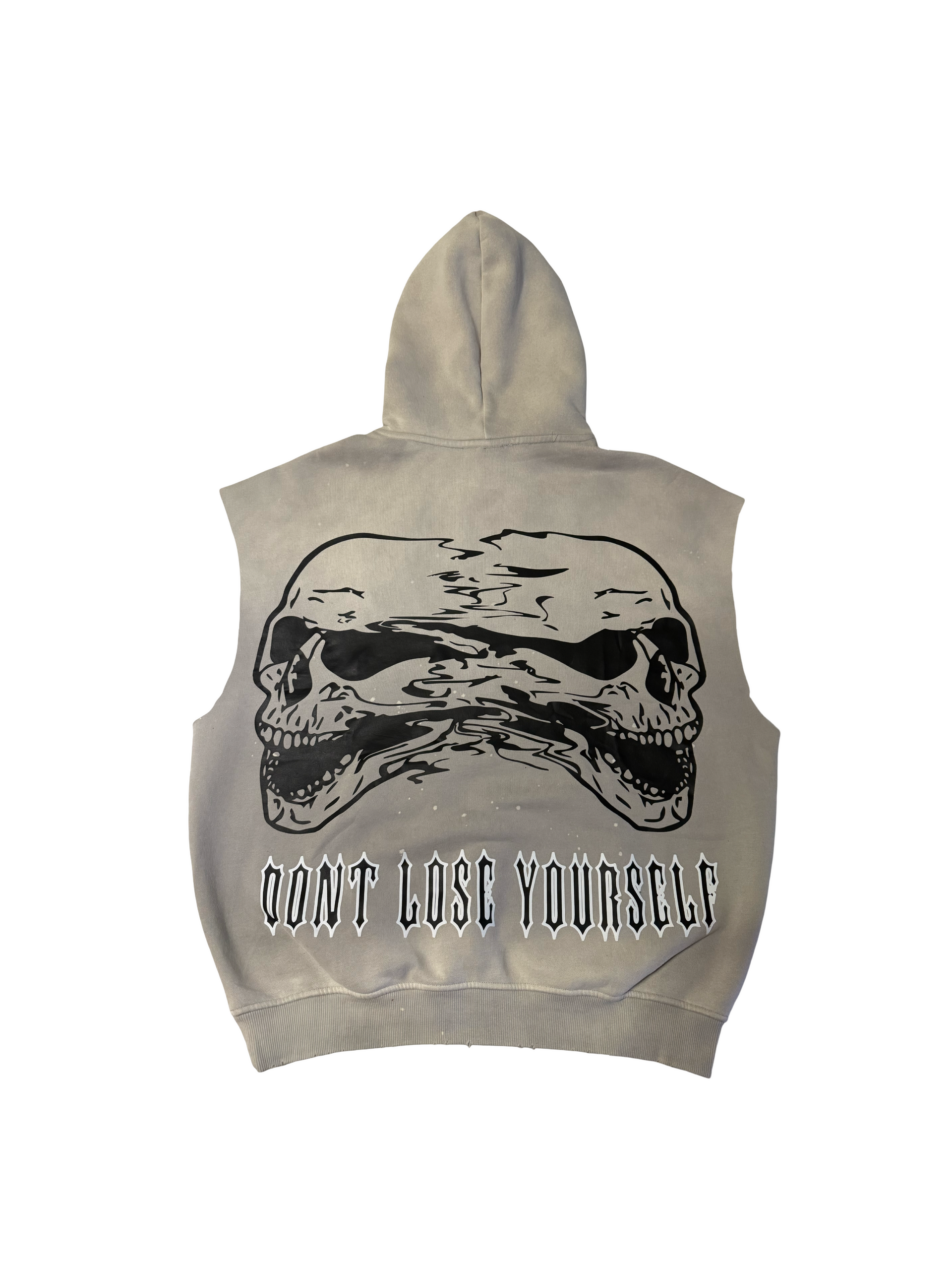 (Szn4) sleeveless Grey insanity hoodie