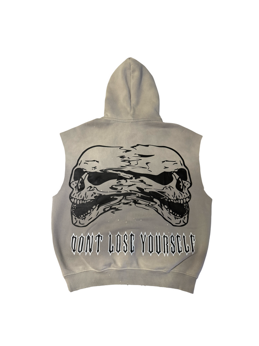 (Szn4) sleeveless Grey insanity hoodie