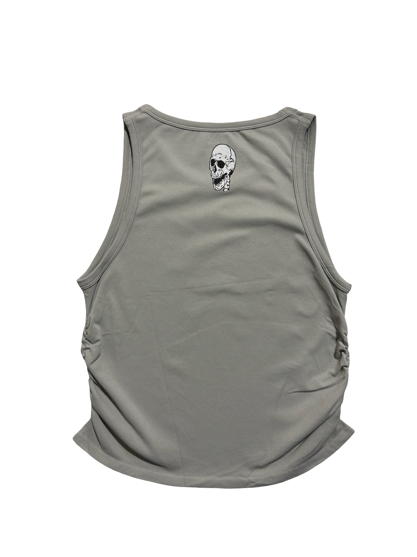 Grey scrunch tank top