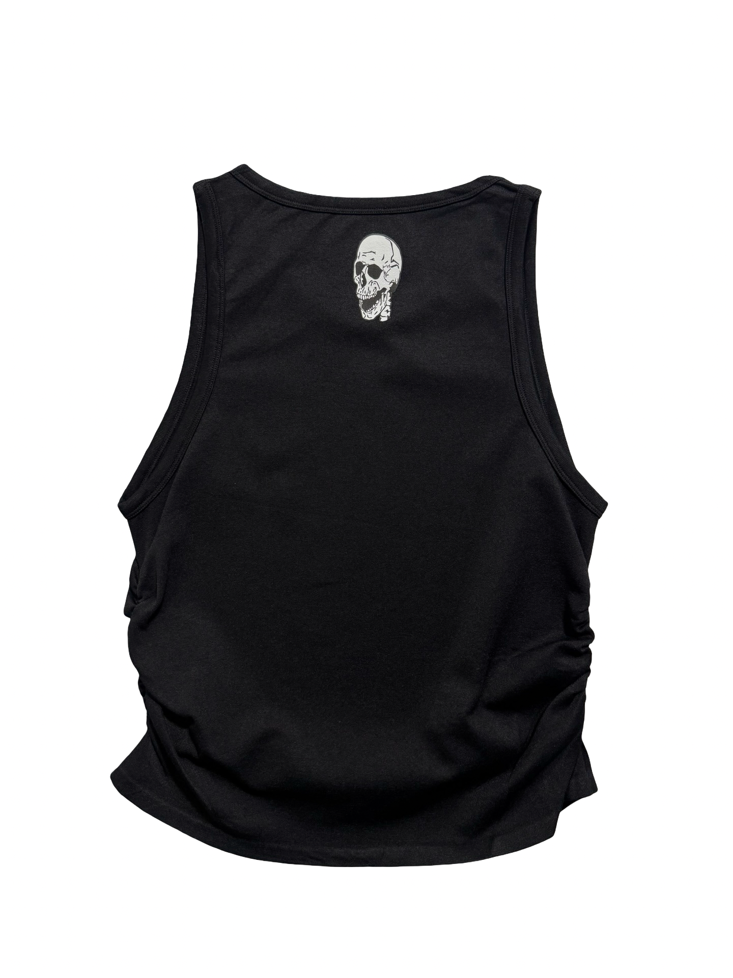 Black scrunch tank top