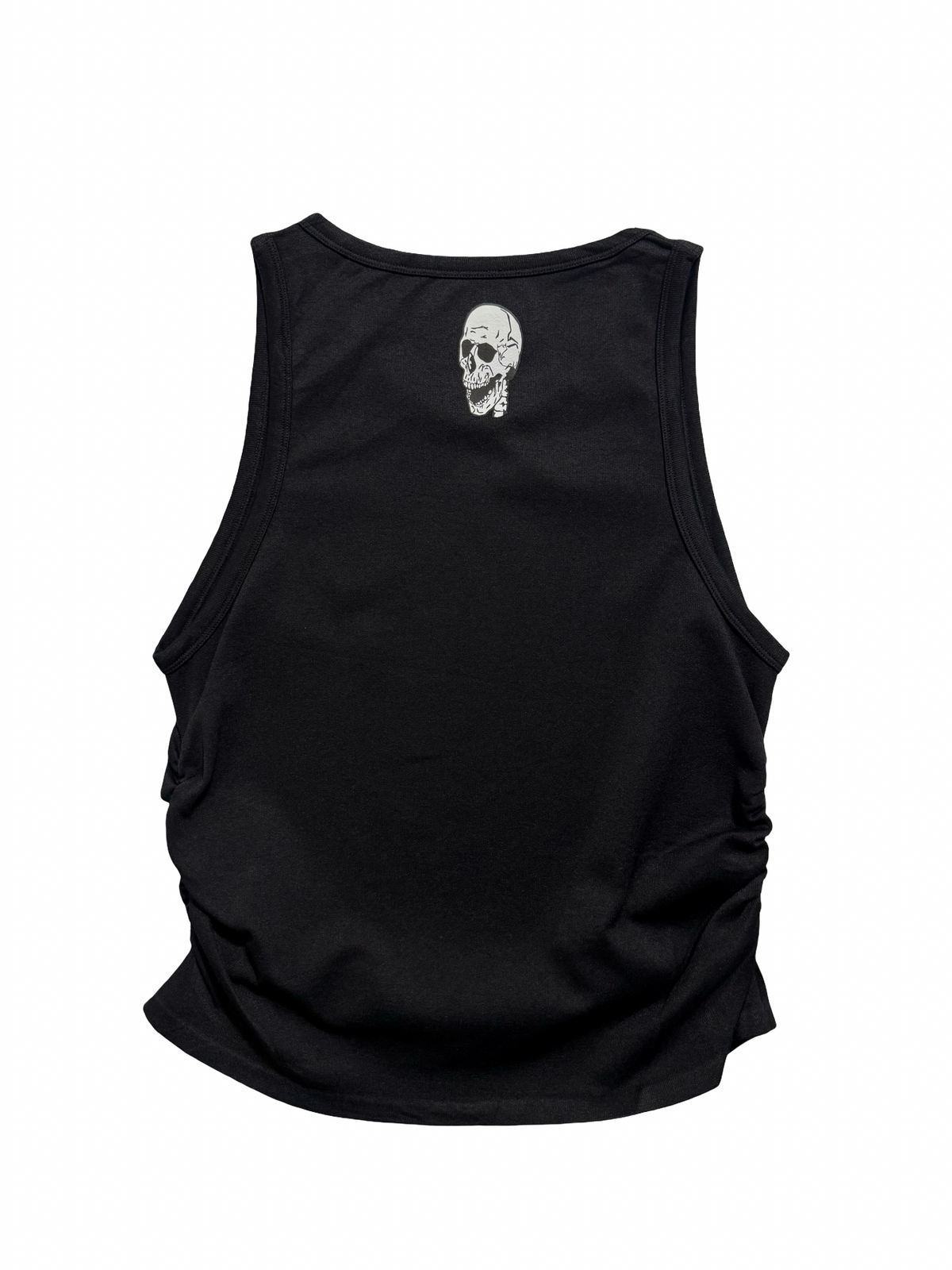 Black scrunch tank top