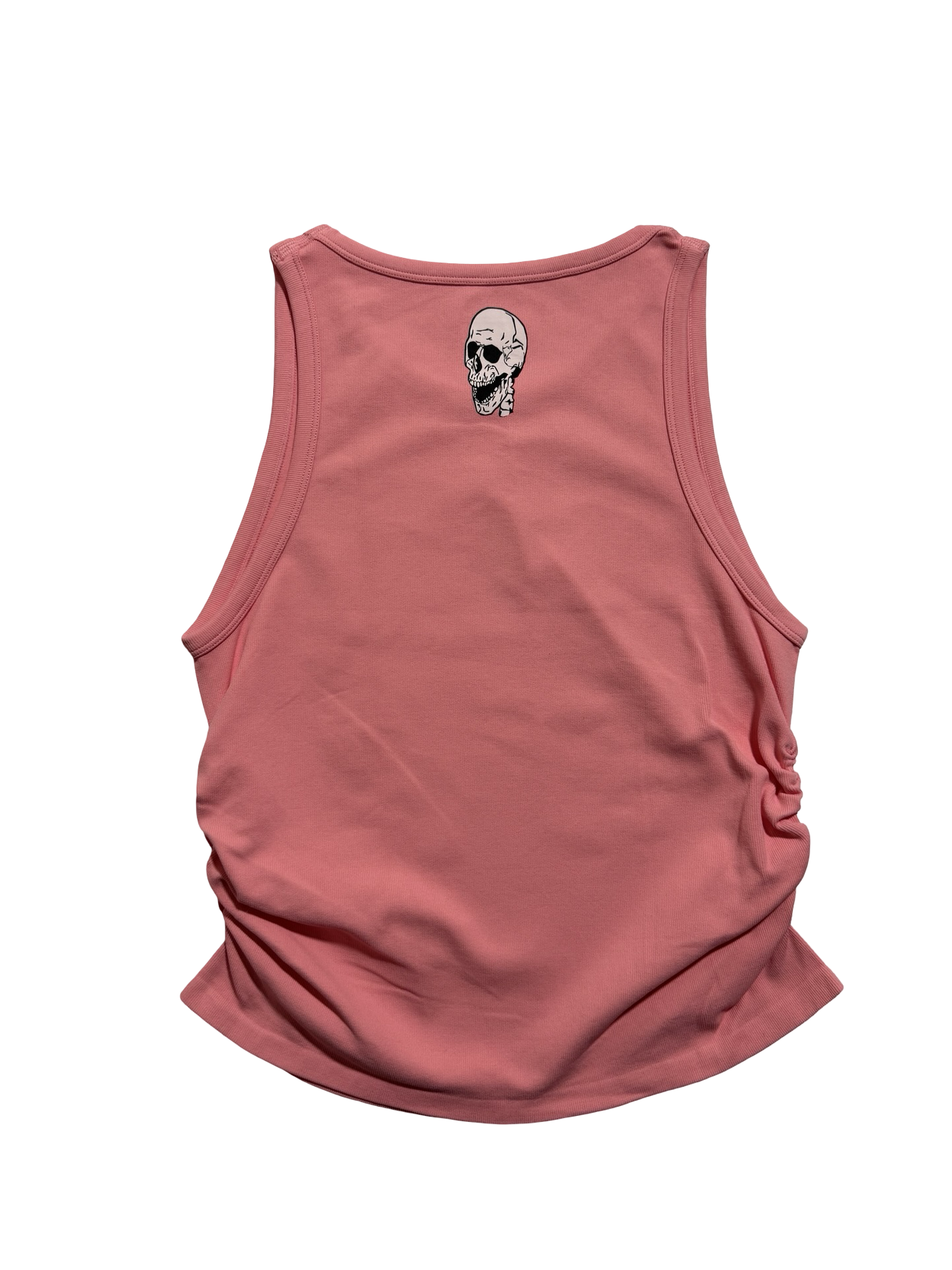 Pink scrunch tank top