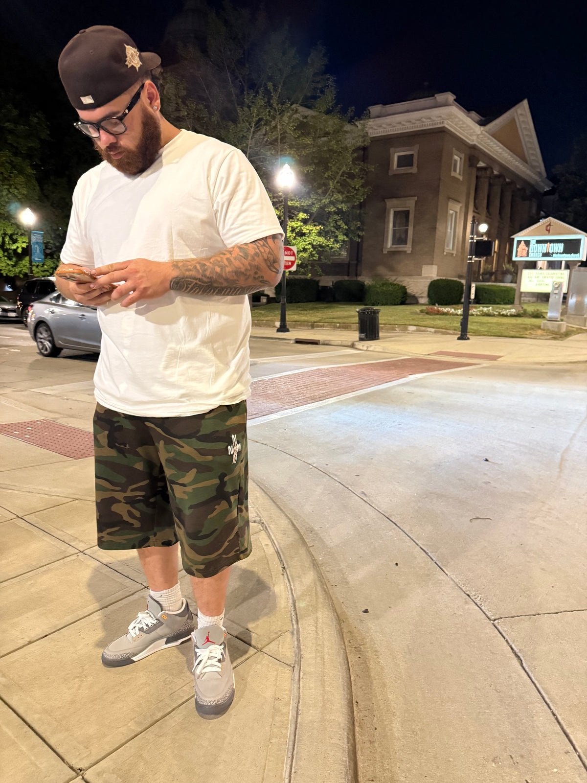 3/4 camo shorts