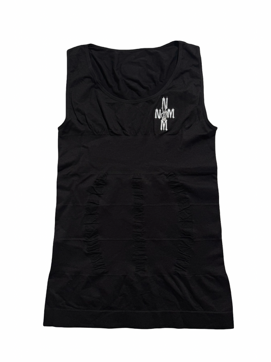 Black compression tank top