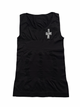 Black compression tank top