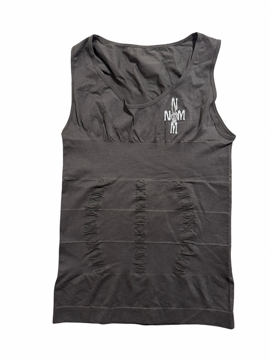 Grey compression tank top