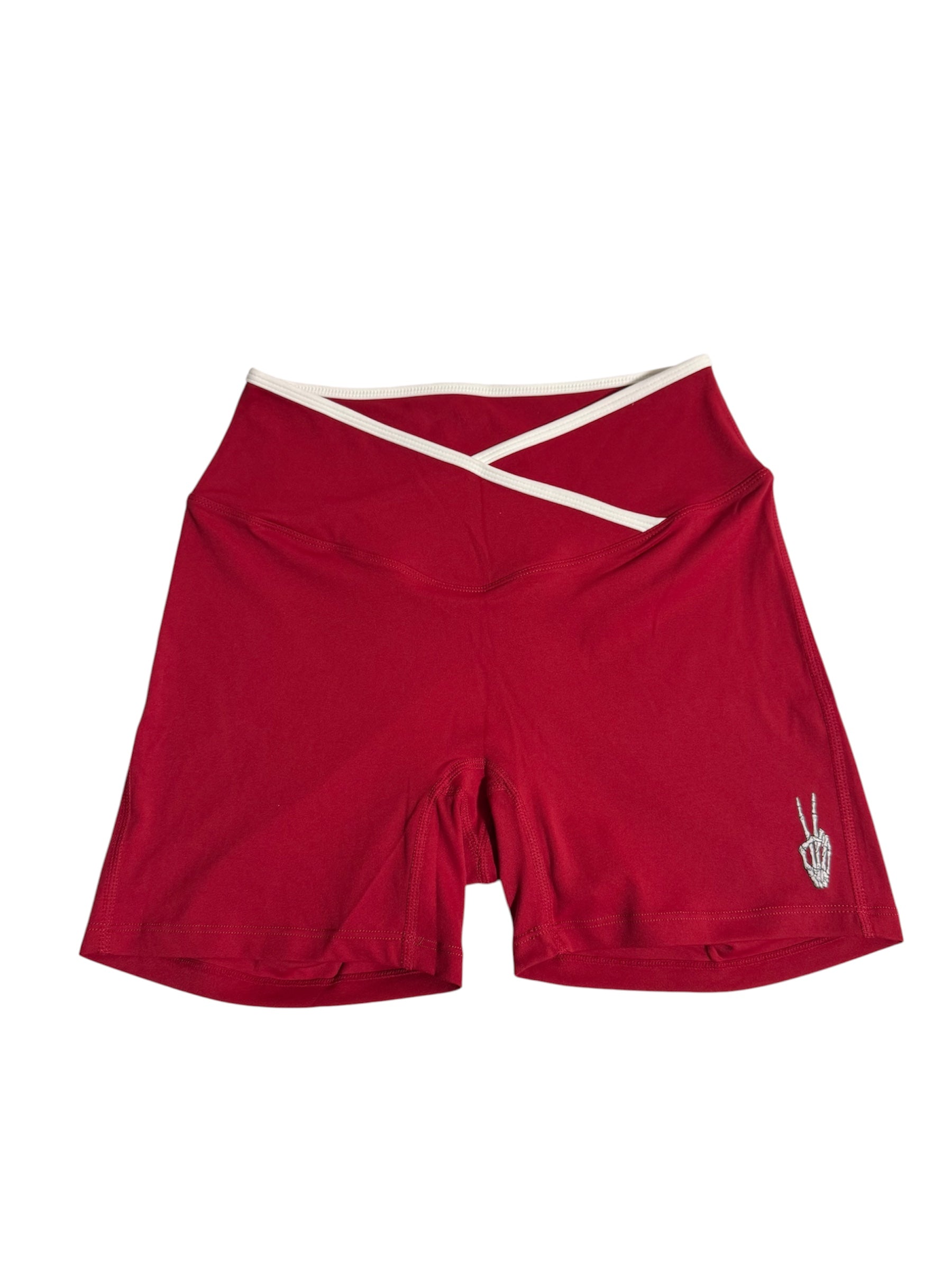 Red cross waist shorts ￼