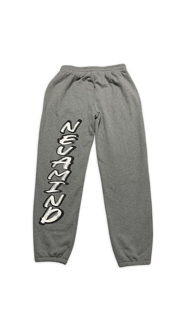 (Szn1 x phase2) smoke grey oversized gym joggers.