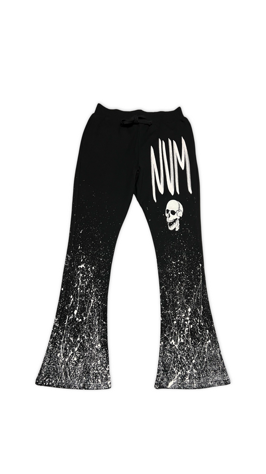 (Szn1 x phase2) Black (messy) NVM flare pants.