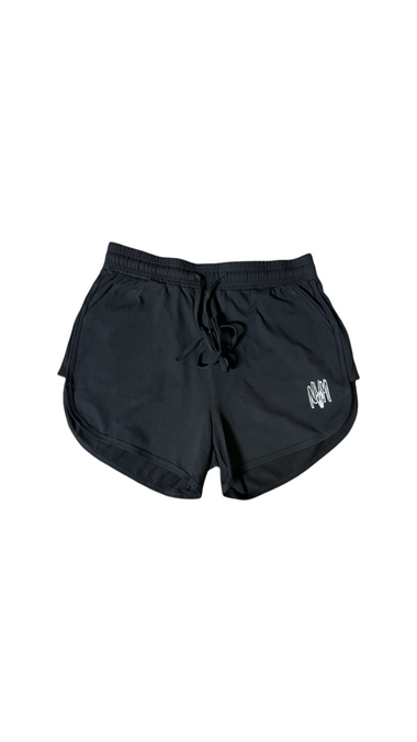 (Szn3) black loose gym shorts - NVM/Nevamind