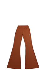 (Szn2) mahogany brown flared leggings - NVM/Nevamind