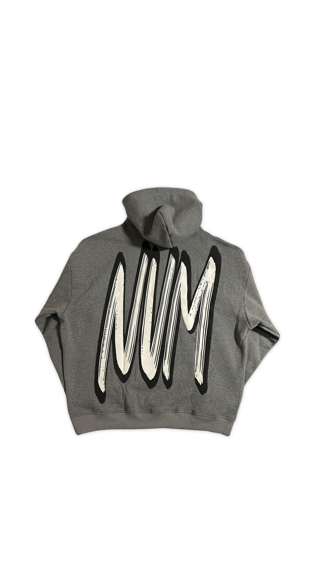 (Szn1 x phase2) smoke grey oversized NVM hoodie.