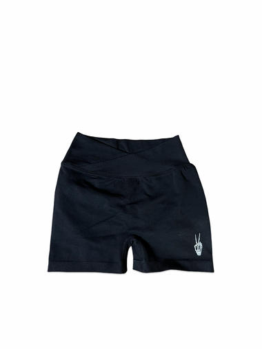 (Szn3) black V crossover shorts - NVM/Nevamind