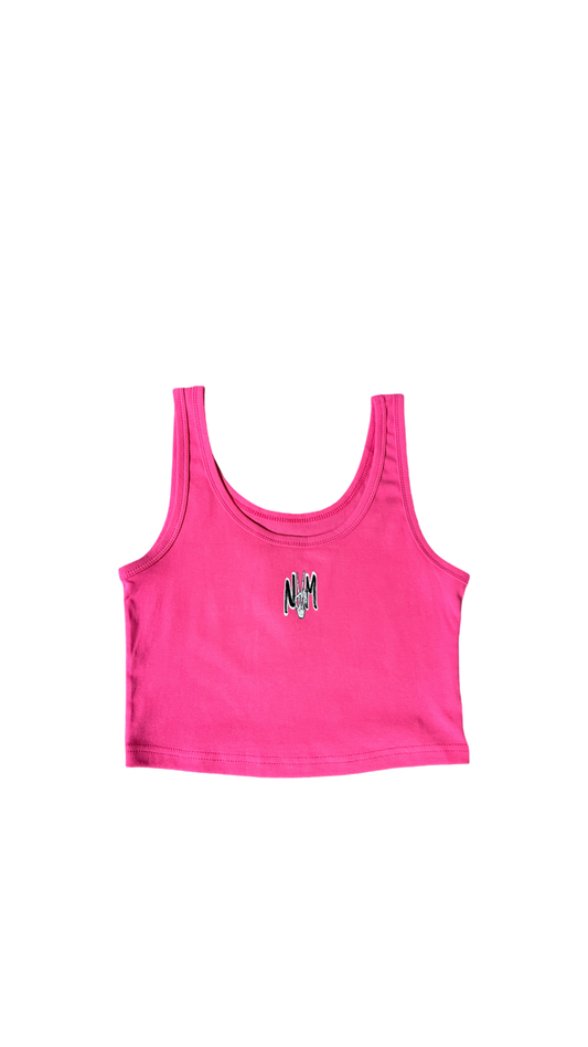 (Szn3) Hot pink crop tank top - NVM/Nevamind