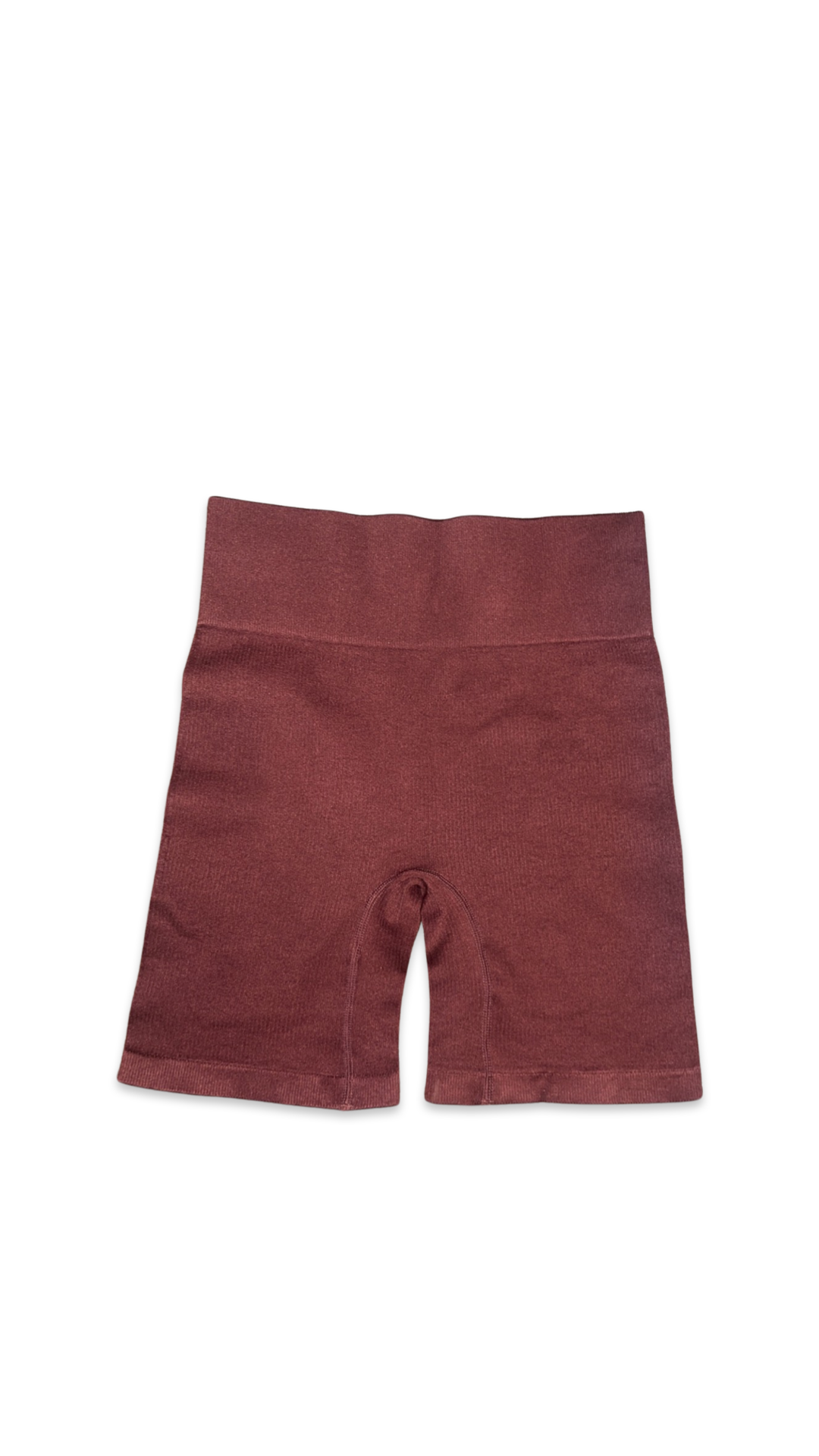 (Szn1) coco brown lounge ribbed shorts (small women & youth).