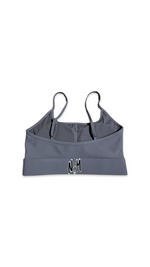 (Szn2) smoke grey Adjustable sport bra.