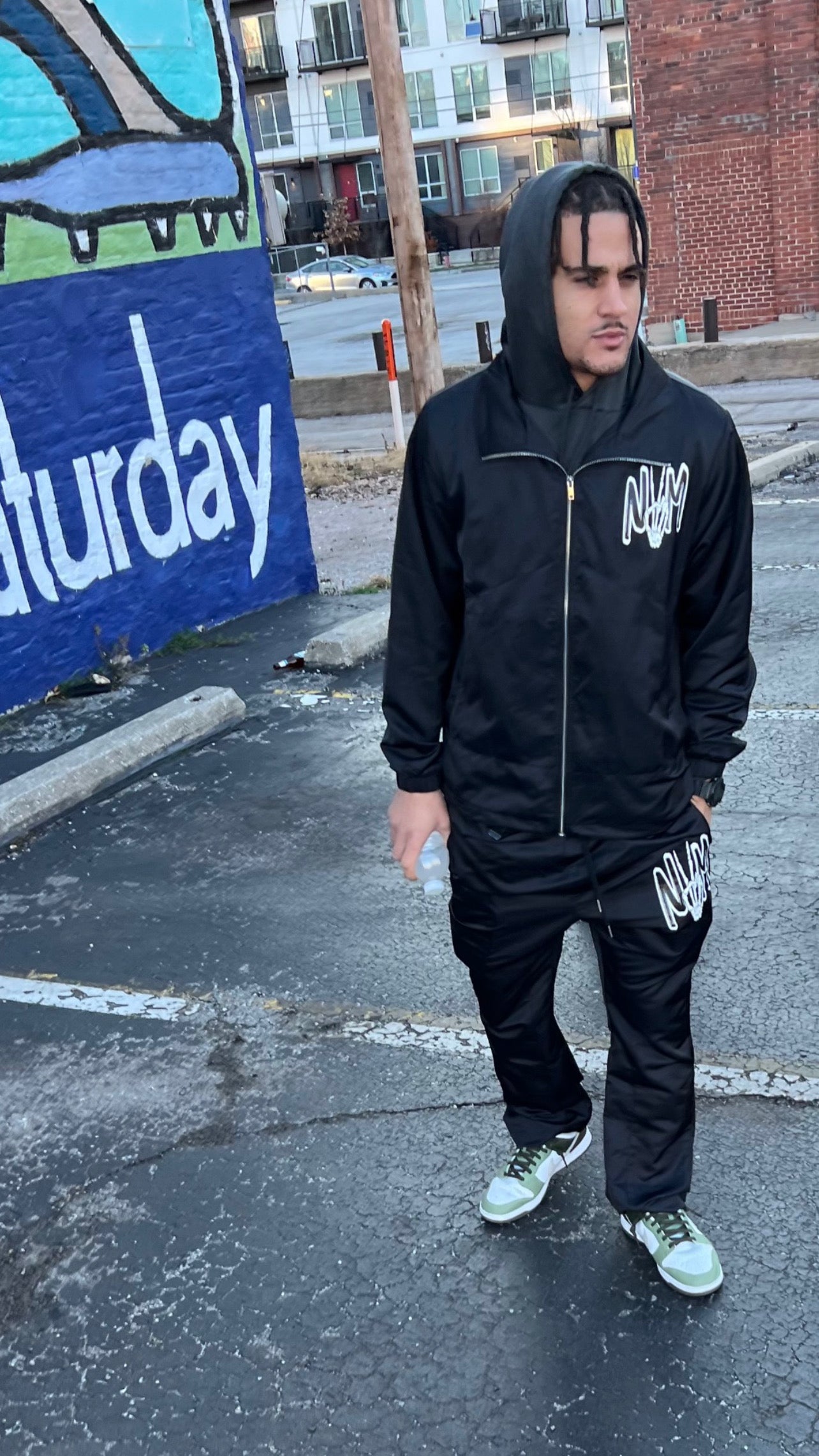 (Szn2) All Black luxury track pants - NVM/Nevamind