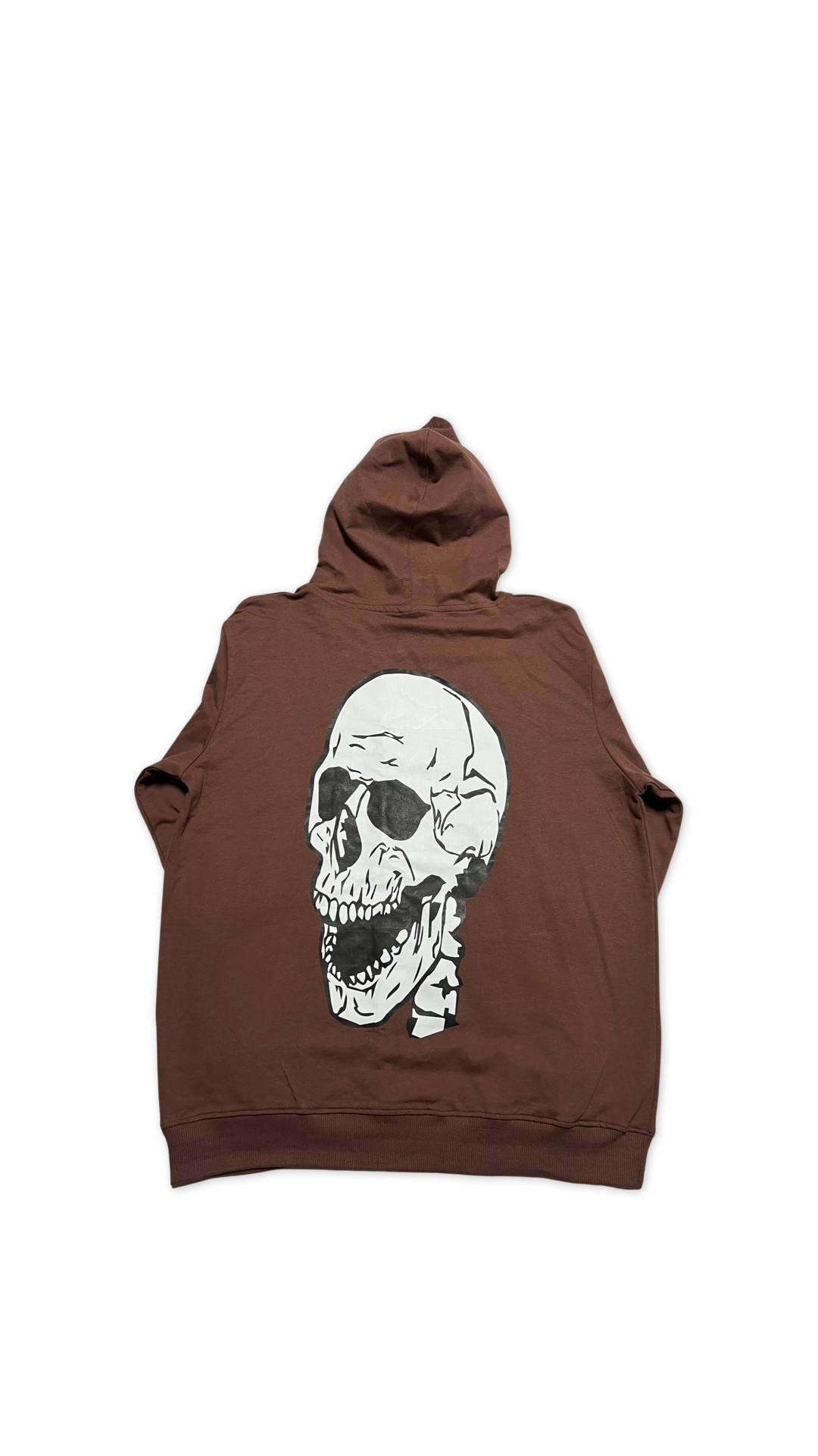 (Szn2) wash brown gym skull hoodie - NVM/Nevamind