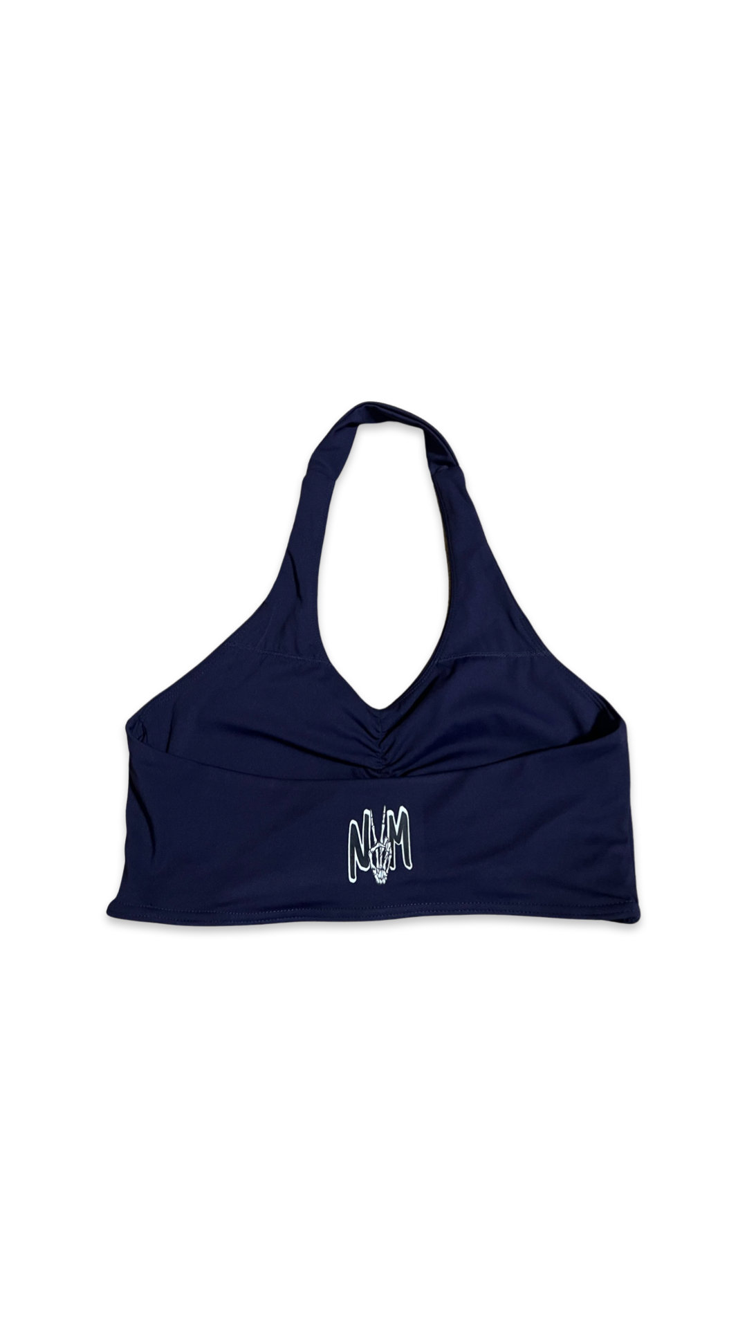 (Szn2) Navy blue halter sport bra.