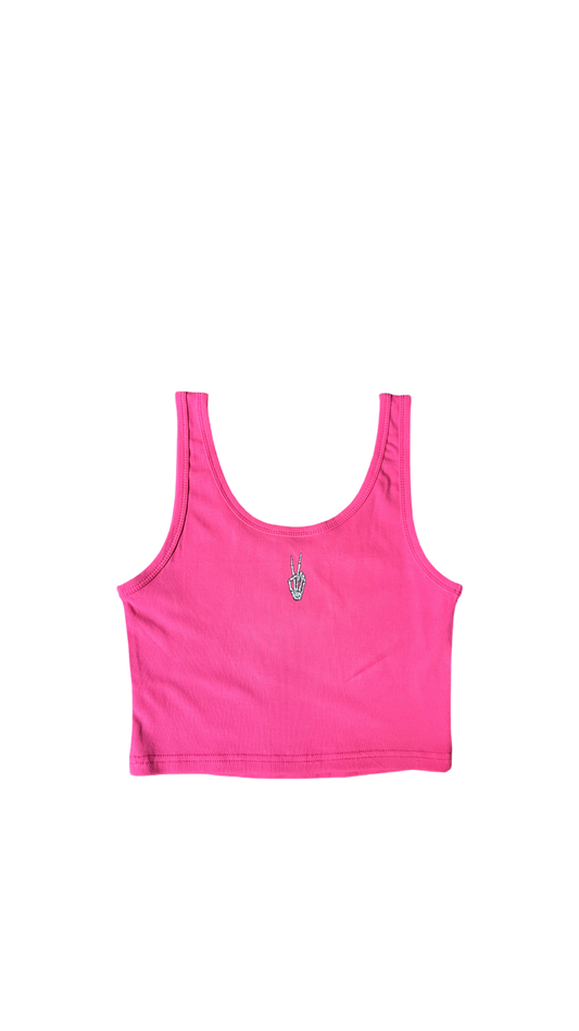 (Szn3) Hot pink crop tank top - NVM/Nevamind