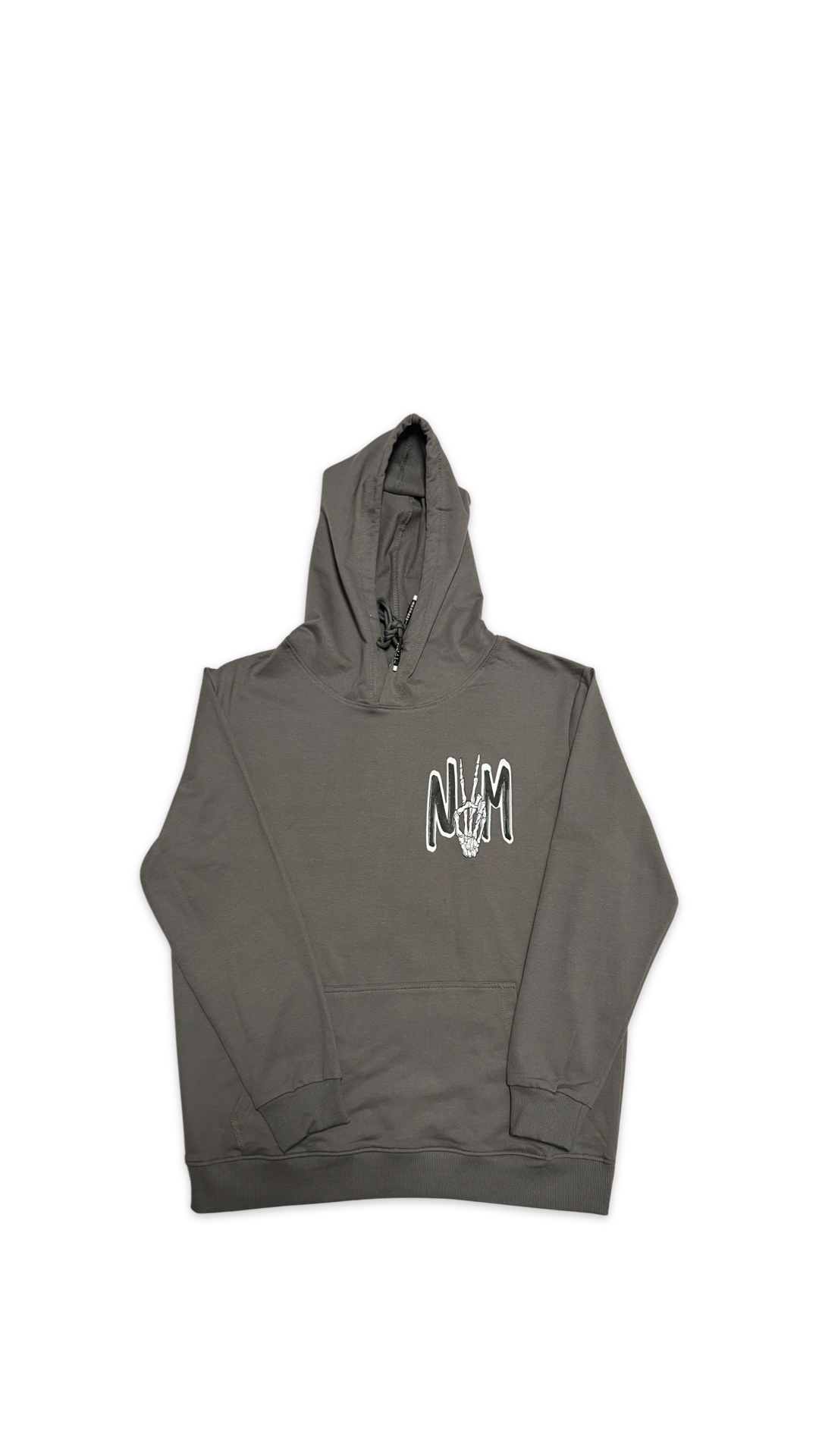 (Szn2) smoke grey gym skull hoodie - NVM/Nevamind