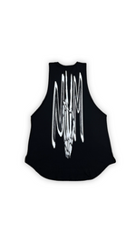 (Szn1) Black muscle workout tank top.