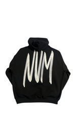 (Szn1 x phase 2) black Oversized NVM hoodie.