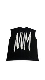 (Szn1 x phase2) black Sleeveless NVM T-shirt.