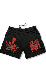 (Szn2) (Black and red) gym shorts