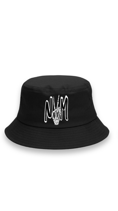 (Szn2) black bucket hat.