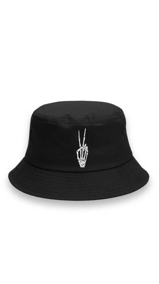 (Szn2) black bucket hat.